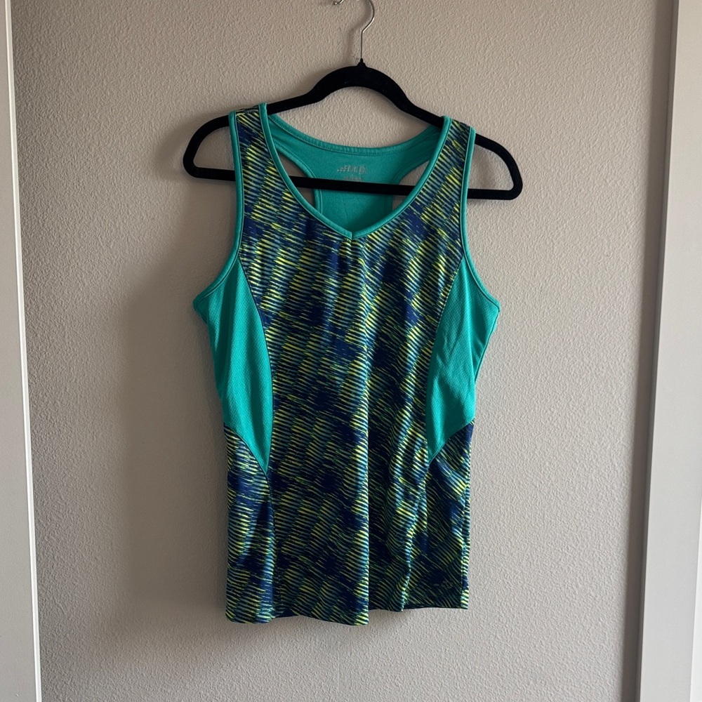 BCG Teal and Navy Women's Tank Top